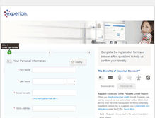 Tablet Screenshot of connect.experian.com